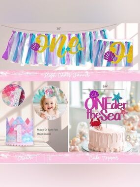 Party Decorations for First Birthday - One-der the Sea Theme